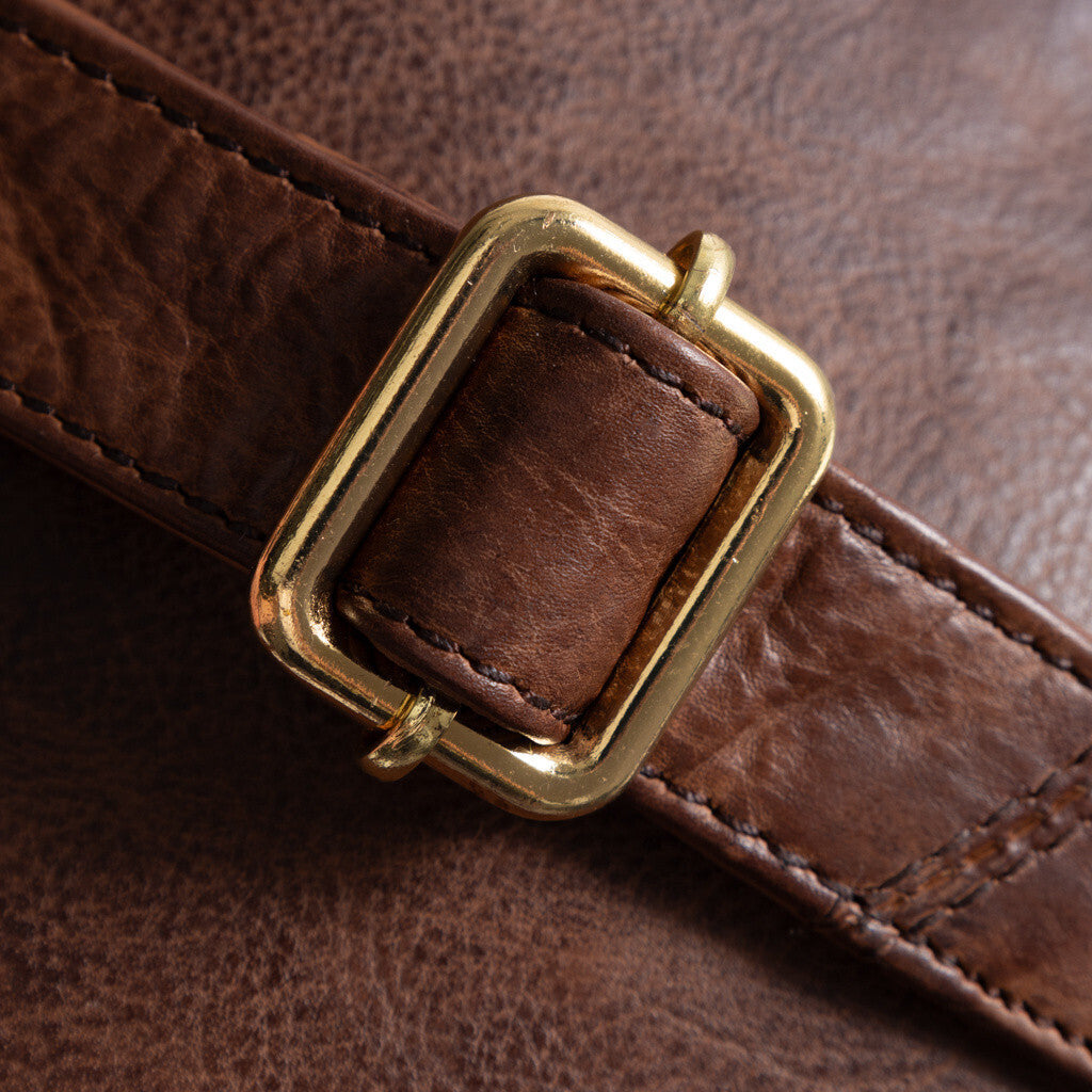 DEPECHE Classic mobile bag in soft leather quality Mobilebag 133 Brandy