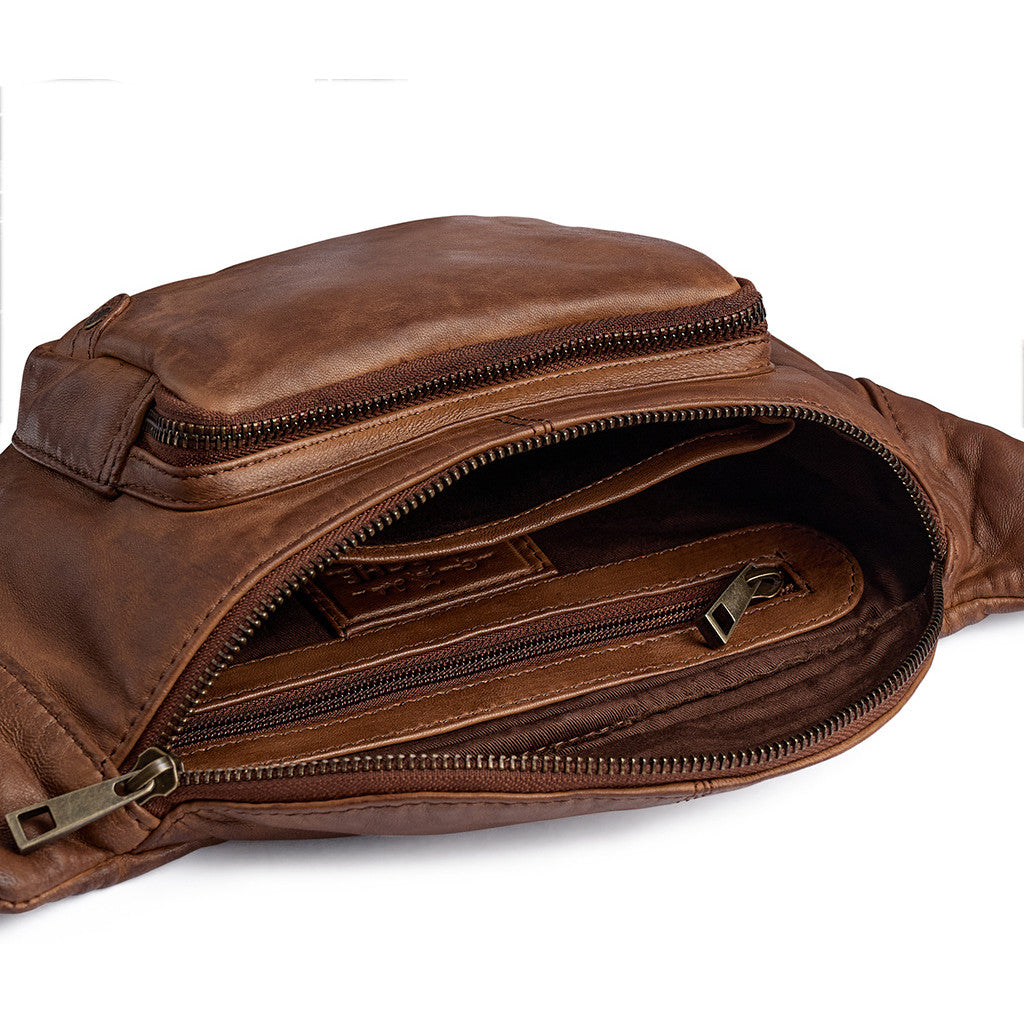 DEPECHE Classic must-have leather bumbag Bumbag 221 Chesterfield