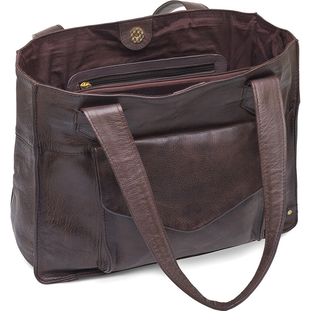 DEPECHE Classic shopper Shopper 161 Dark brown