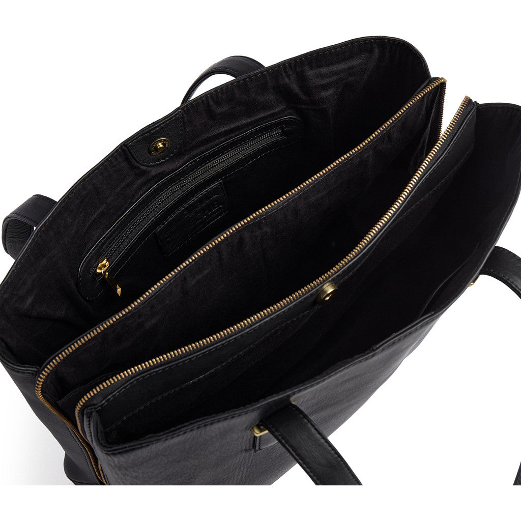 DEPECHE Classic shopper Shoulderbag / Handbag 099 Black (Nero)