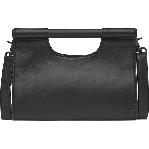 DEPECHE Classic & trendy crossover leatherbag Cross over 099 Black (Nero)