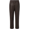 Depeche leather wear Cool Belle leather baggy pants Pants 008 Chocolate
