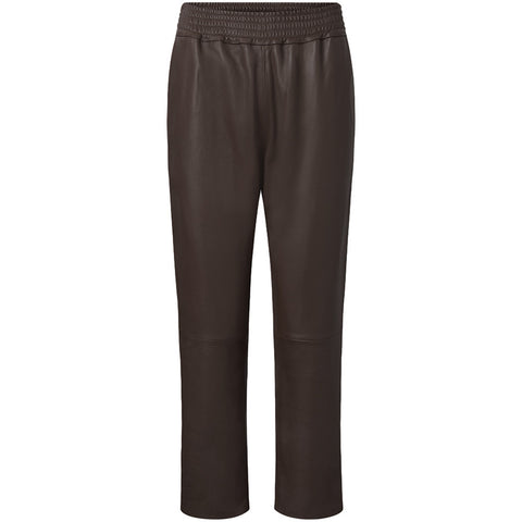 Depeche leather wear Cool Belle leather baggy pants Pants 008 Chocolate