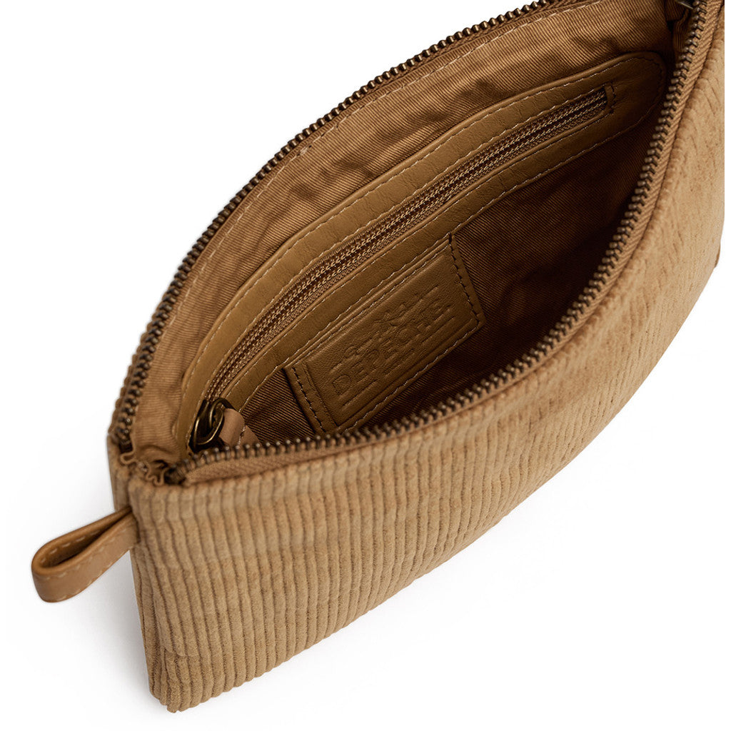 DEPECHE Corduroy clutch Clutch 013 Tan