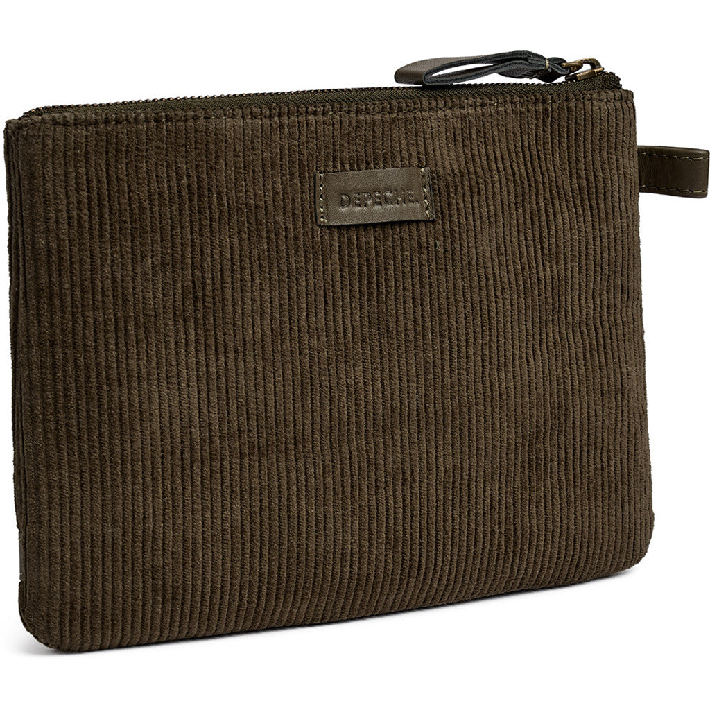 DEPECHE Corduroy clutch Clutch 049 Army Green