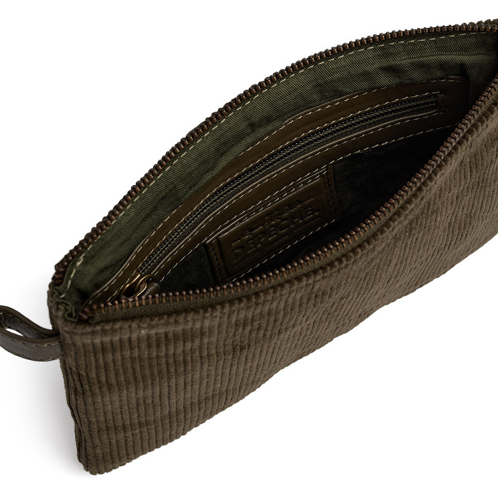 DEPECHE Corduroy clutch Clutch 049 Army Green