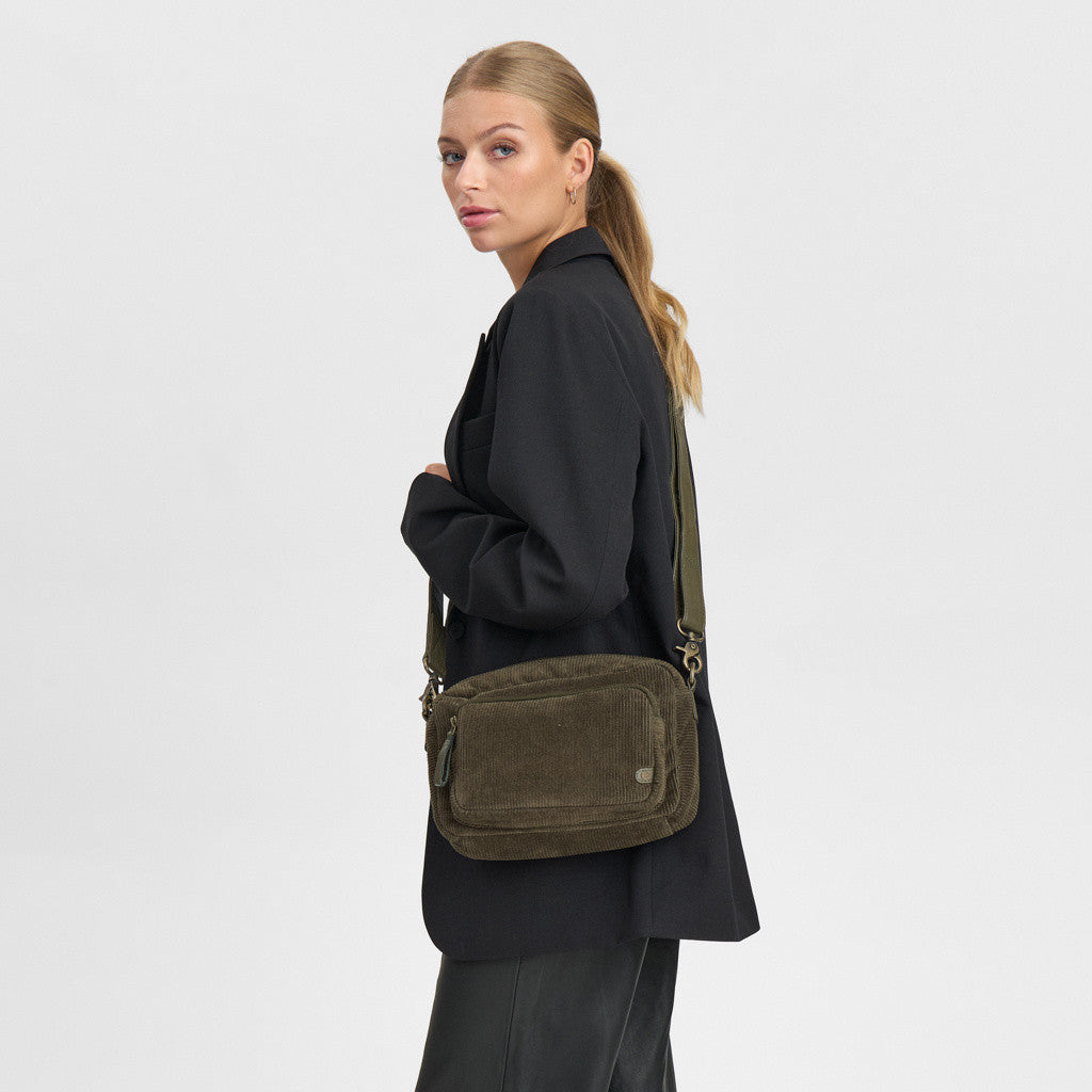 DEPECHE Corduroy crossover Cross over 049 Army Green