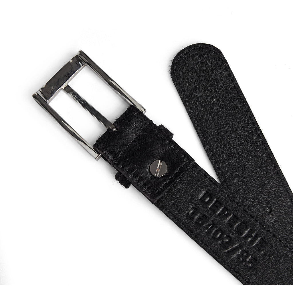 DEPECHE Cow belt Belts 095 Jet Black