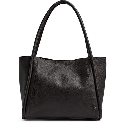 DEPECHE Cow leather shoulder bag with tube straps Shoulderbag / Handbag 161 Dark brown