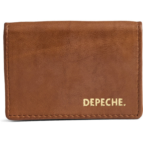 DEPECHE Creditcard holder Purse / Credit card holder 014 Cognac