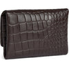 DEPECHE Croco embossed leather card holder Purse / Credit card holder 265 Brown Croco