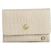 DEPECHE Croco embossed leather card holder Purse / Credit card holder 325 Sand Croco