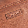 DEPECHE Crossbody bag with delicate edge stitching Cross over 014 Cognac