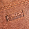 DEPECHE Crossover bag with delicate edge stitching Cross over 014 Cognac