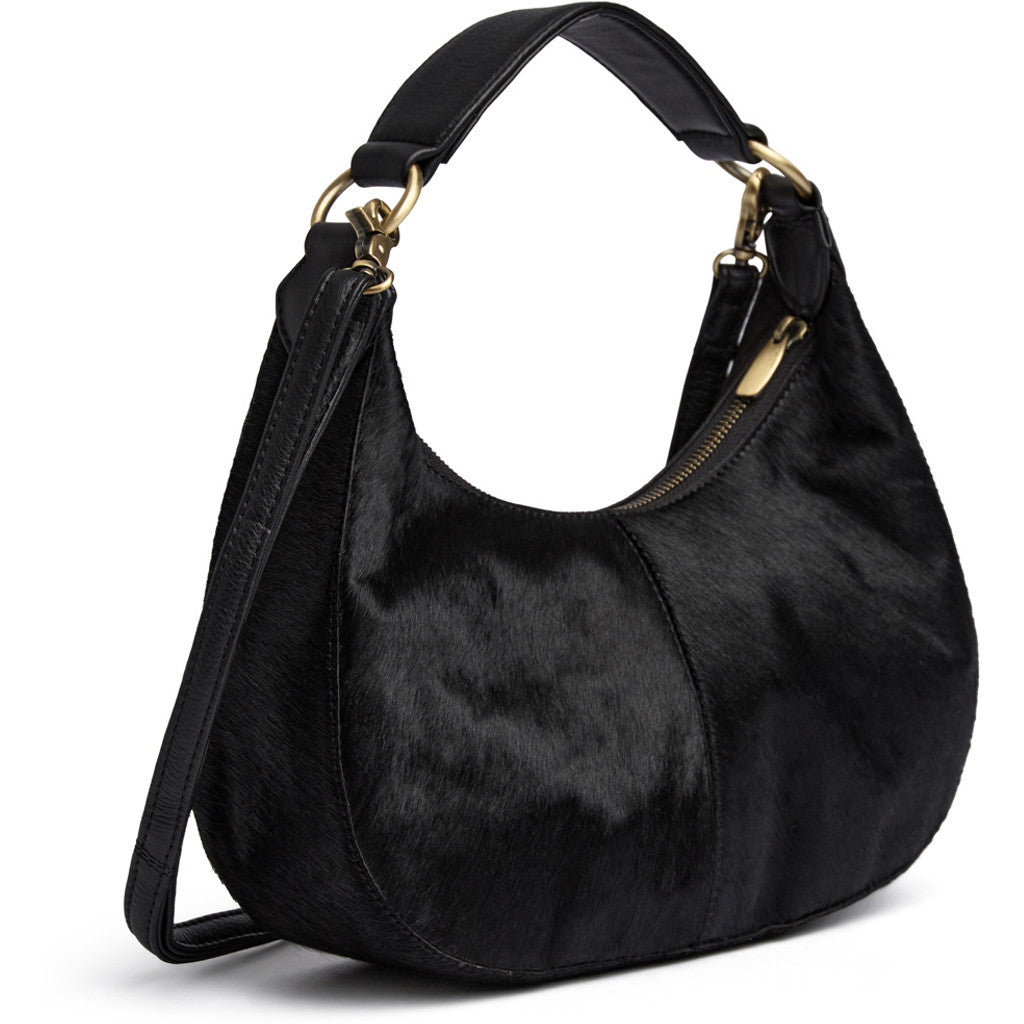 DEPECHE Crossover in hair-on calf leather Cross over 095 Jet Black