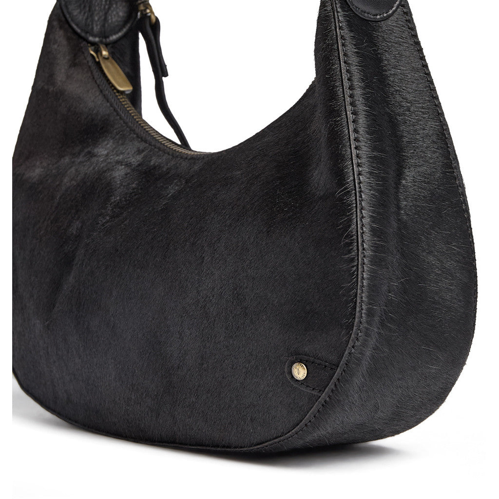 DEPECHE Crossover in hair-on calf leather Cross over 095 Jet Black