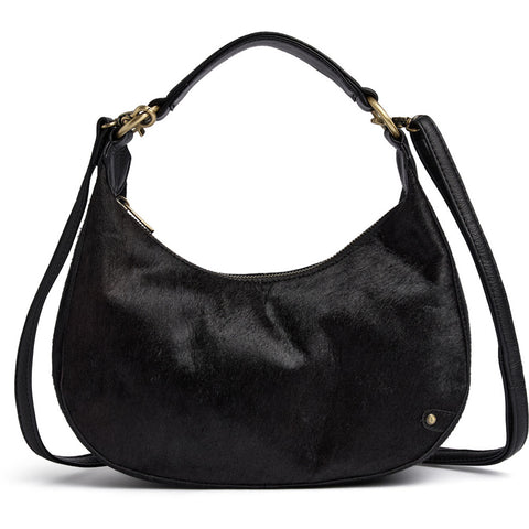 DEPECHE Crossover in hair-on calf leather Cross over 095 Jet Black