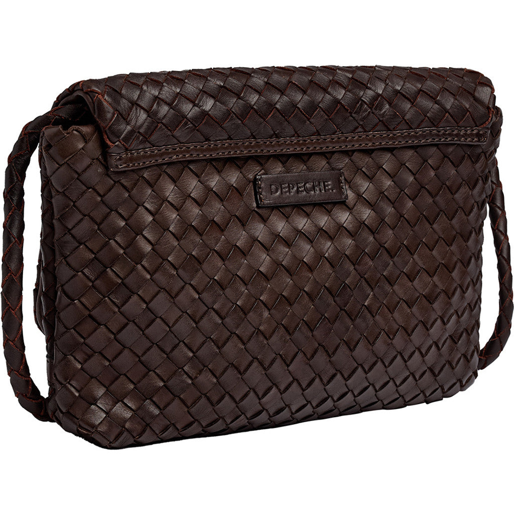 DEPECHE Elegant crossover Clutch 161 Dark brown