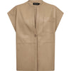Depeche leather wear Eliza leather vest Vest 177 Cream