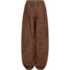 Depeche leather wear Ella Balloon Suede Pants Pants 311 Wood