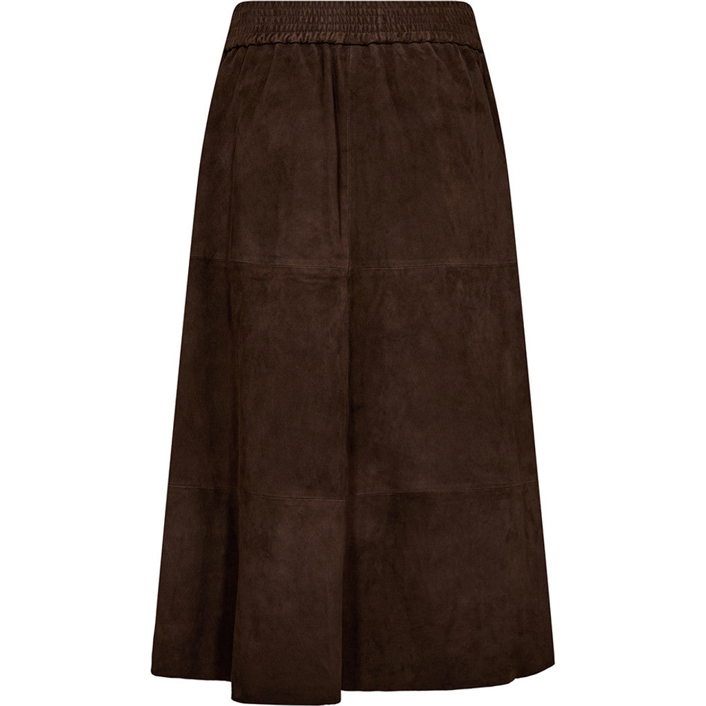 Depeche leather wear Evelyn suede skirt Skirts 067 Dusty brown