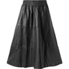 Depeche leather wear Everlyn leather skirt with elastic in waist Skirts 099 Black (Nero)