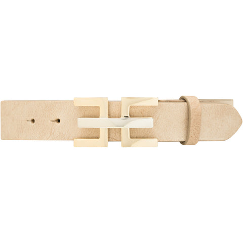 DEPECHE Exclusive and beautiful belt in soft leather Belts 011 Sand