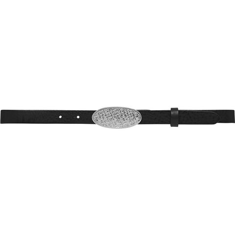 Jeans belt decorated with cool studs / 16064 - Black (Nero)