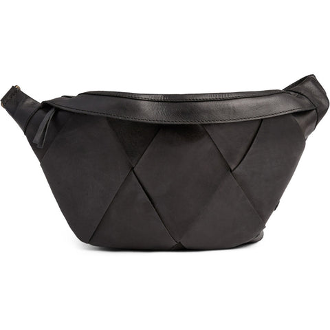 DEPECHE Exclusive handwoven bumbag Bumbag 099 Black (Nero)