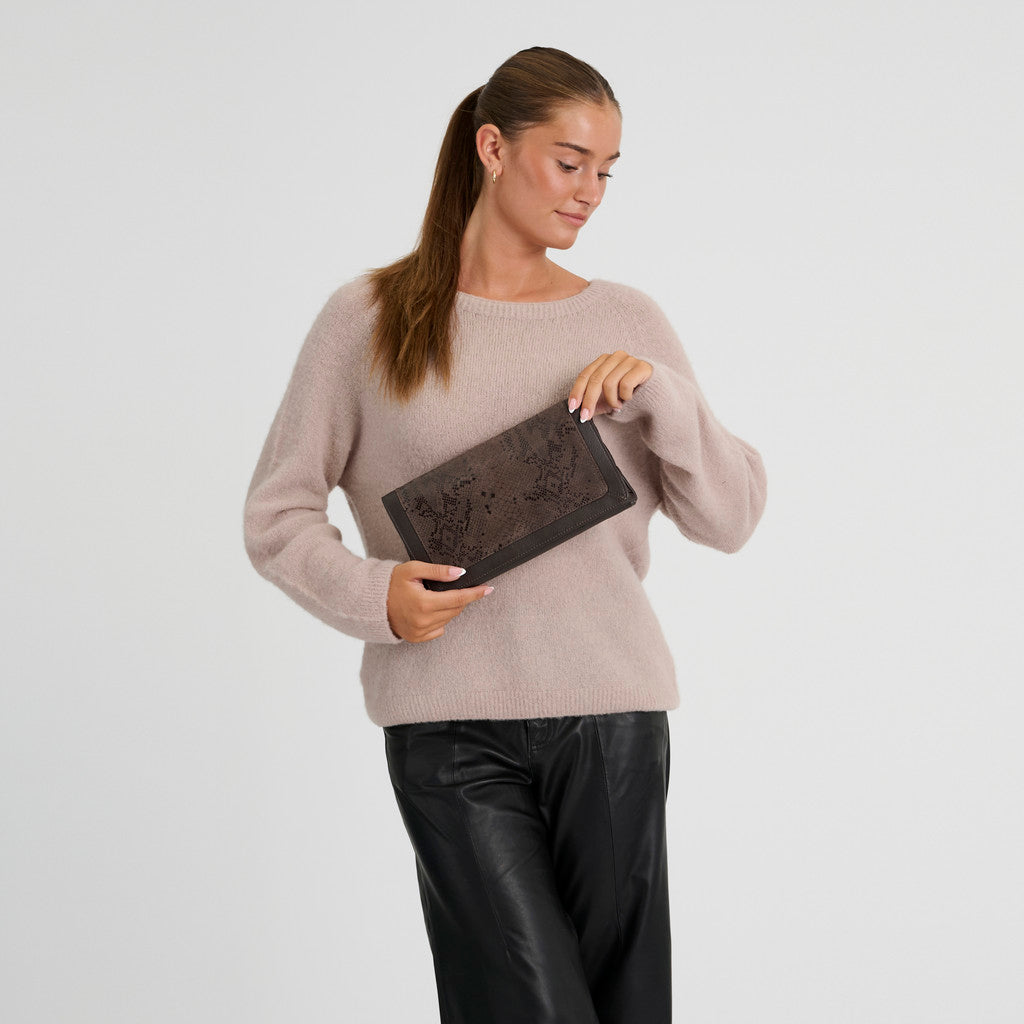 DEPECHE Fashion Favourites Clutch Small bag / Clutch 340 Mocca Snake