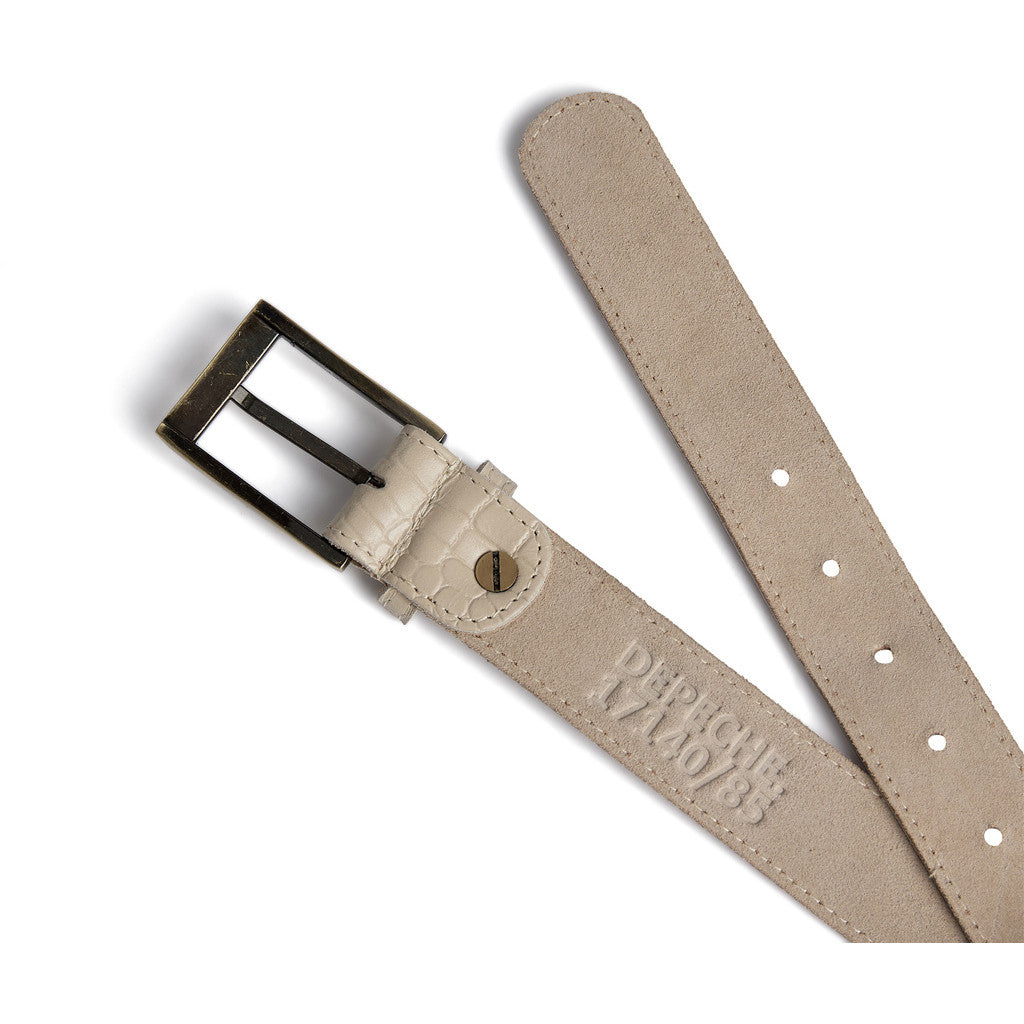 DEPECHE Fashion Favourites croco leather belt Belts 325 Sand Croco