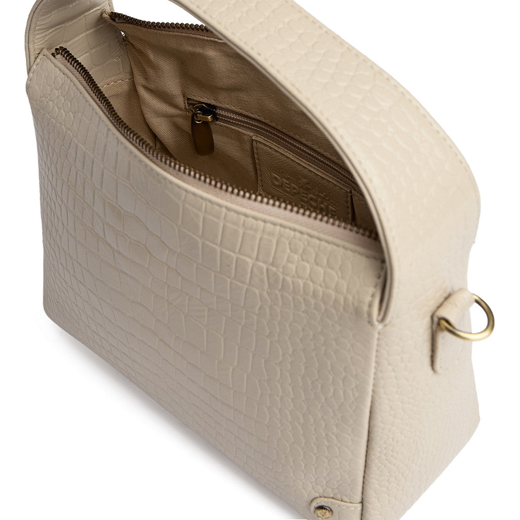 DEPECHE Fashion Favourites croco leather crossover Cross over 325 Sand Croco