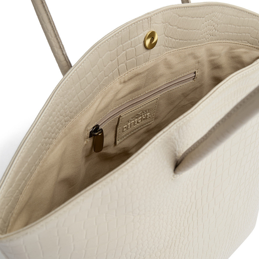 DEPECHE Fashion Favourites croco leather shopper Shopper 325 Sand Croco