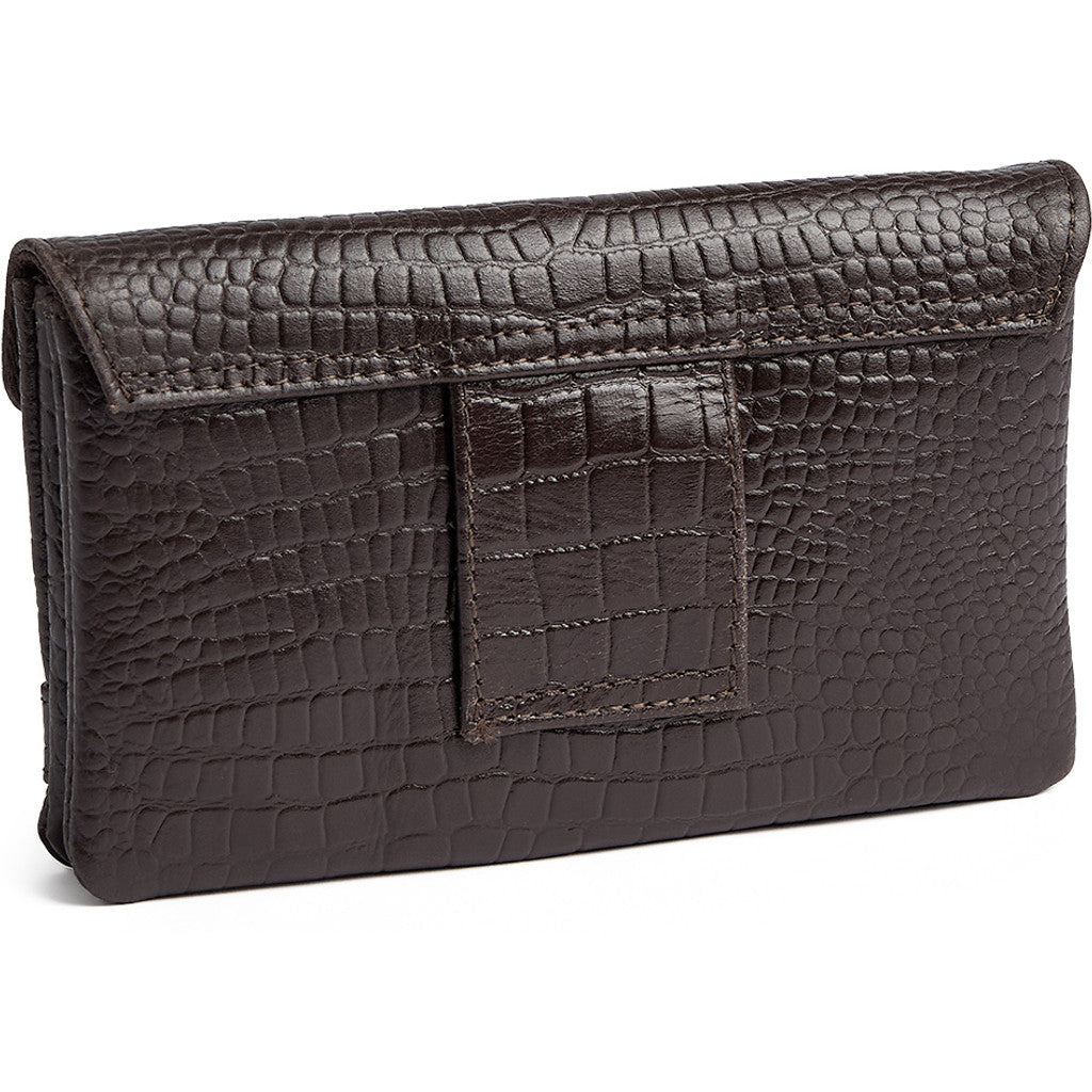 DEPECHE Fashion Favourites croco leather wallet Purse / Credit card holder 265 Brown Croco