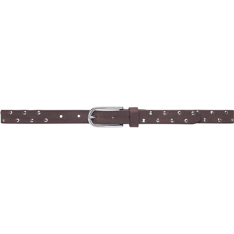 Beautiful braided leather belt / 15660 - Cognac/Gold