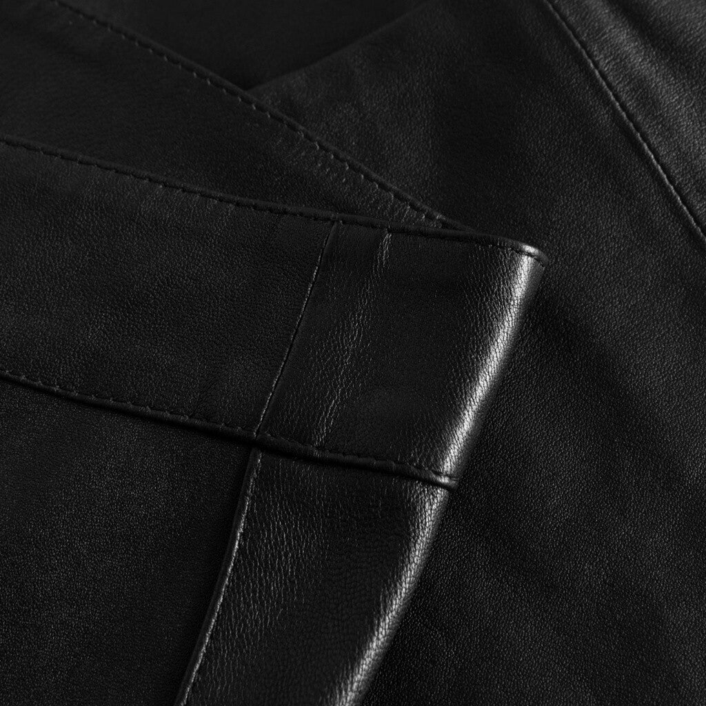 Depeche leather wear Flare RW Cleo leather pants in soft quality Pants 099 Black (Nero)