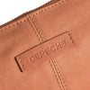 DEPECHE Functional and beautiful crossover leather bag Cross over 014 Cognac