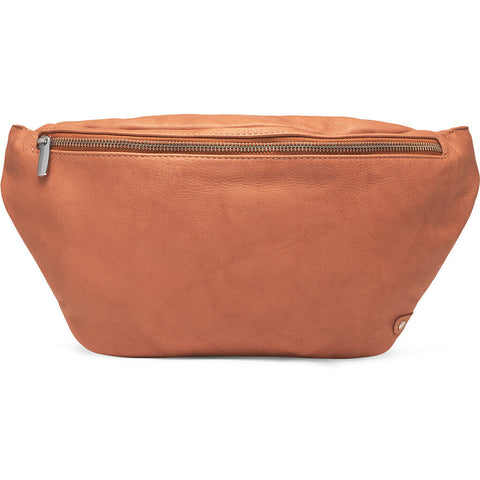 DEPECHE Functional and beautiful leather bumbag Bumbag 014 Cognac