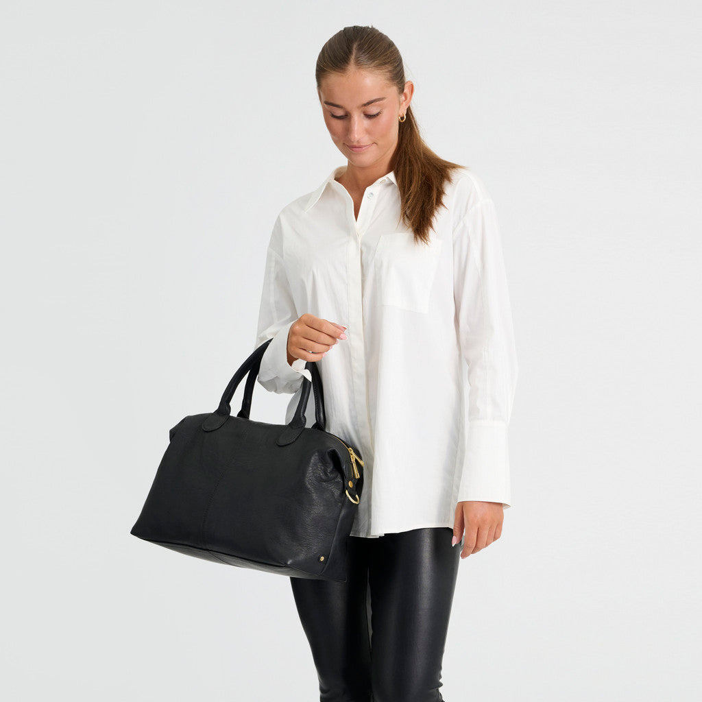 DEPECHE Golden Chic Handbag Shoulderbag / Handbag 099 Black