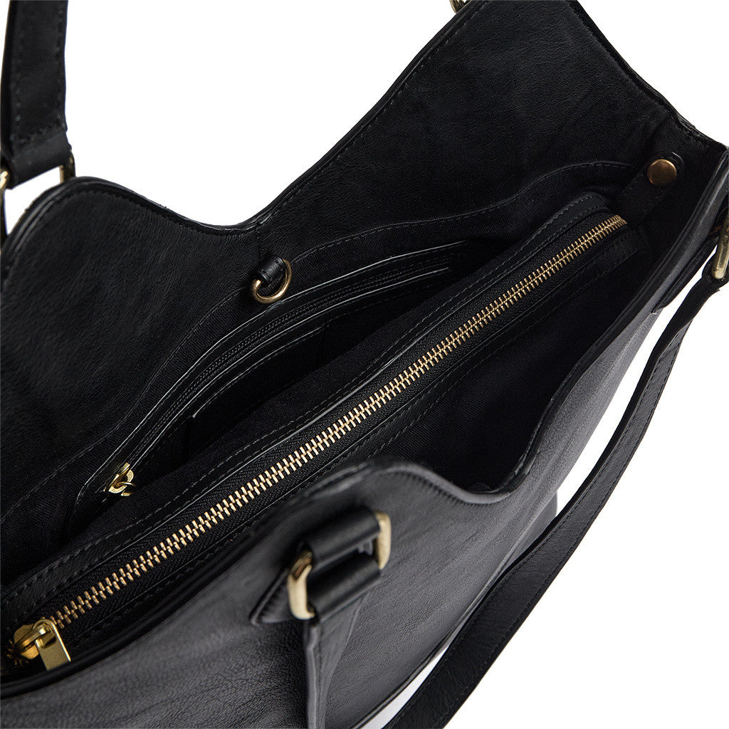 DEPECHE Golden Chic Handbag Shoulderbag / Handbag 099 Black