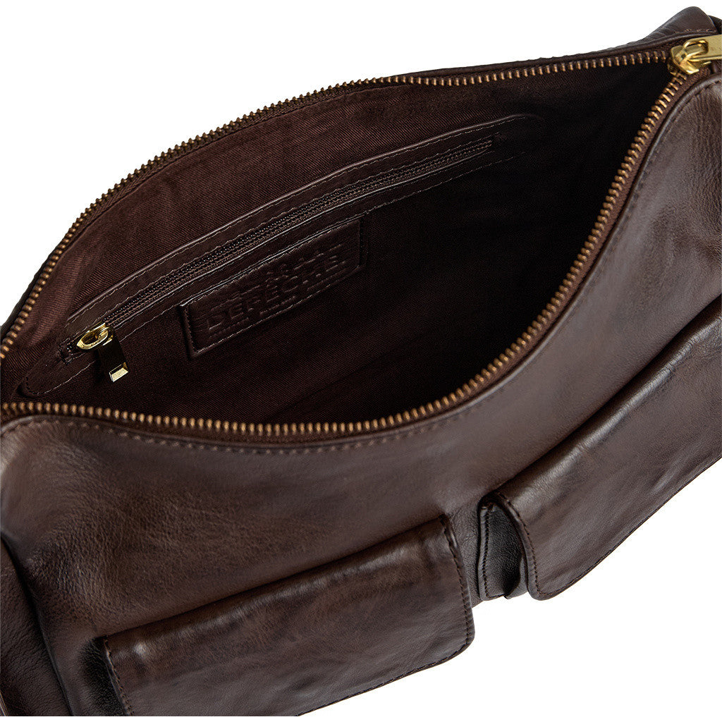 DEPECHE Golden Chic Shoulderbag Shoulderbag / Handbag 106 Coffee