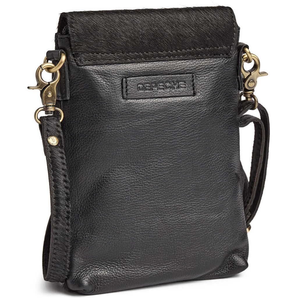 DEPECHE Hair-on mobilebag Mobilebag 095 Jet Black