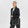 DEPECHE Handbag with studs Shoulderbag / Handbag 099 Black (Nero)