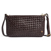 DEPECHE Handwoven calf leather clutch bag Small bag / Clutch 161 Dark brown
