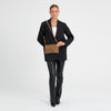 DEPECHE Handwoven suede clutch bag Small bag / Clutch 007 Mud