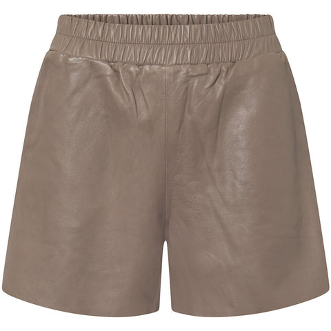 Trendy Dawn leather skirt / 51078 - Vintage cognac