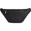 DEPECHE High-quality leather bumbag Bumbag 154 Black/Brass