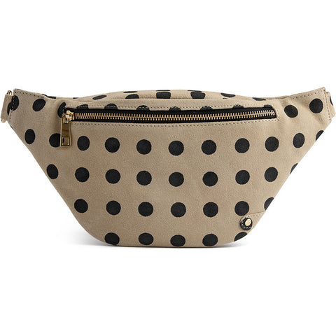 DEPECHE High-quality leather bumbag Bumbag 301 Black Dots