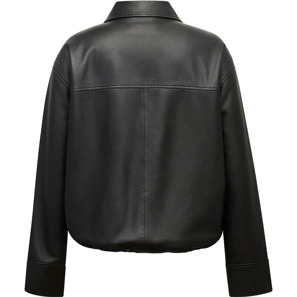 Depeche leather wear Isla Bomber Jacket Jacket 099 Black