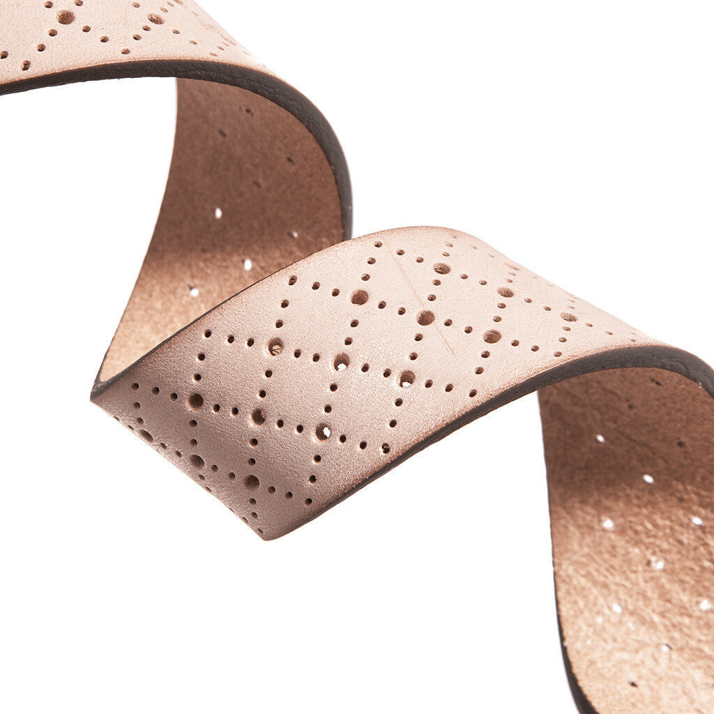 DEPECHE Jeans belt decorated with hole pattern Belts 011 Sand